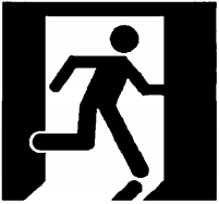 圖B.2  安全出口指示標誌